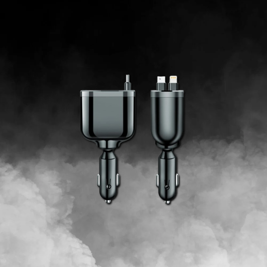 Ultraschnelles Laden: Fünf-in-Eins-USB-Autoladegerät mit intelligenter Digitalanzeige